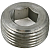 Пробка резьбовая с внутренним шестигранником М10х1 DIN 906 нержавеющая сталь А2